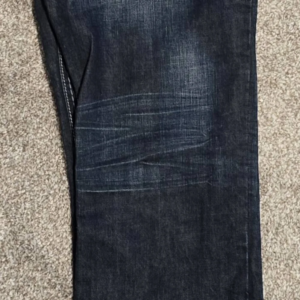 Rock Revival Men's Dark Blue Jeans - Picture 4 of 7